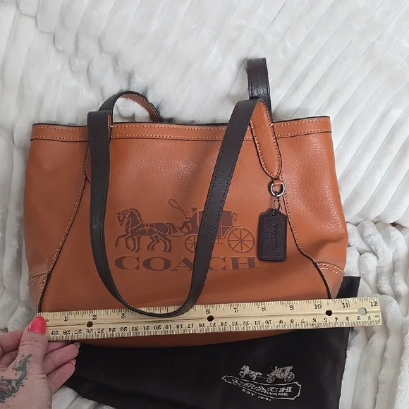 Coach Tote 27 Brown Leather - Picture 10 of 12